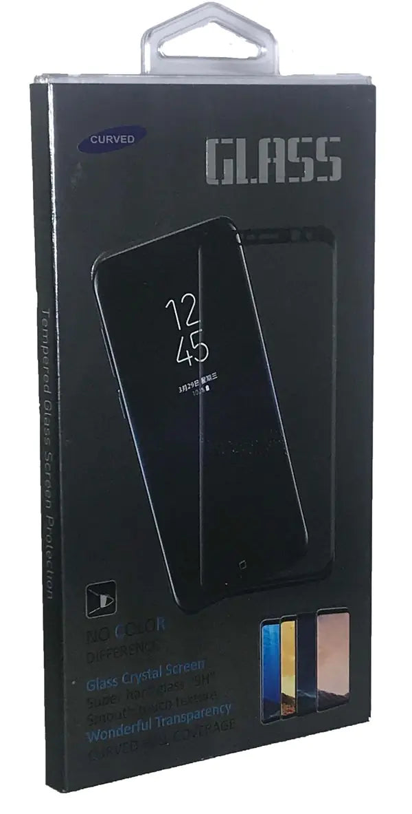 Galaxy S9 Plus Tempered Glass 3D Clear Frame Black